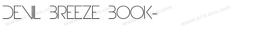 Devil Breeze Book字体转换